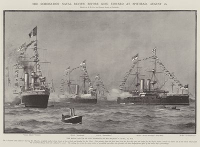 The Coronation Naval Review before King Edward at Spithead, 16 August by Alma Claude Burlton Cull